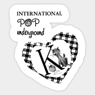 International Pop underground as worn by kurt cobain Sticker